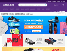 Tablet Screenshot of netshoes.com.ar